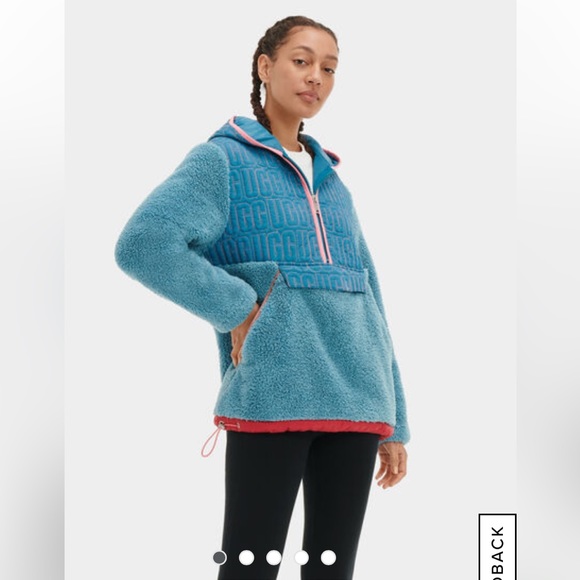 NWT UGG Iggy Sherpa Half Zip Pullover size large - Picture 5 of 10